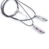 Fashion hourglass sandy clock sandglass titanium steel bullet charm necklace pendant jewelry creative Valentine's Day Gift 2x