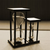 1Pcs 20.5x10cm Fashion Modern Wooden 60 Minutes 1 Hour Sandglass Hourglass Timer Clock Xmas Toys Birthday Gift Home Decor