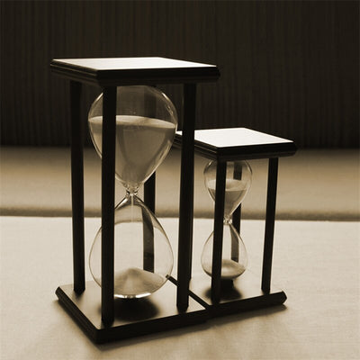 1Pcs 20.5x10cm Fashion Modern Wooden 60 Minutes 1 Hour Sandglass Hourglass Timer Clock Xmas Toys Birthday Gift Home Decor