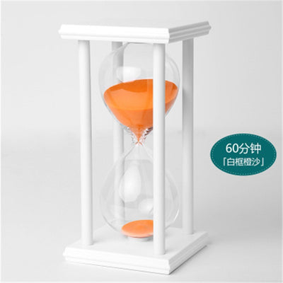 1Pcs 20.5x10cm Fashion Modern Wooden 60 Minutes 1 Hour Sandglass Hourglass Timer Clock Xmas Toys Birthday Gift Home Decor