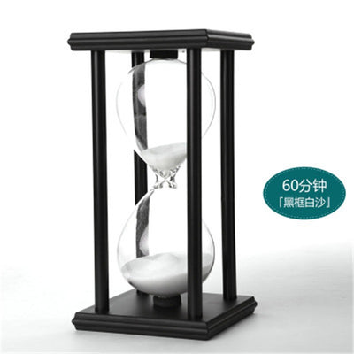 1Pcs 20.5x10cm Fashion Modern Wooden 60 Minutes 1 Hour Sandglass Hourglass Timer Clock Xmas Toys Birthday Gift Home Decor