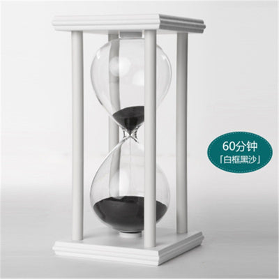1Pcs 20.5x10cm Fashion Modern Wooden 60 Minutes 1 Hour Sandglass Hourglass Timer Clock Xmas Toys Birthday Gift Home Decor