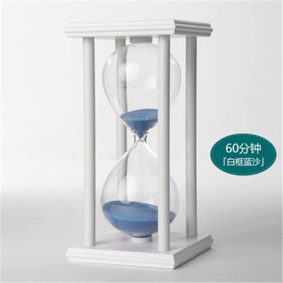 1Pcs 20.5x10cm Fashion Modern Wooden 60 Minutes 1 Hour Sandglass Hourglass Timer Clock Xmas Toys Birthday Gift Home Decor