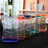 Liquid Oil Droplet Dynamic Water Leakage Hourglass Bubble Ornaments