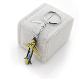 New fashion metal hourglass key chain Airplane keychain valentine's day novelty items Women love Men Original gift for couple