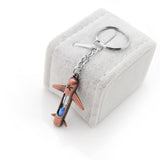 New fashion metal hourglass key chain Airplane keychain valentine's day novelty items Women love Men Original gift for couple