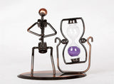 Metal Nut And Bolt  Saxophone  Hourglass Sandglass Portable Timer Sand Music Docor