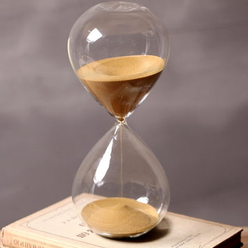 60 Minutes Timing Hourglass Height 24cm Creative Gift Glass Sand Timer Sandglass Golden Sand Home Decoration reloj de arena