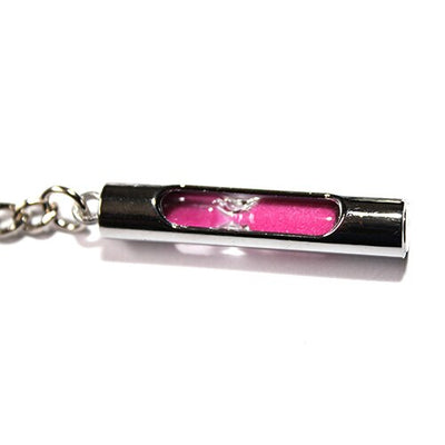 2 Classic Hourglass Key Chains Sand Timer Keychains for Perfect Valentine's Day Gift Pink Blue