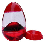 SZS Hot Egg Sand Clock Liquid Oil Glass Sandglass Hourglass Timer Home Decor Relax Gift Blue