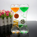 liquid Oil Hourglass Timer Clock Ornament Desk Home Supplies Liquid Floating Double Color Timer Motion Visual Slim