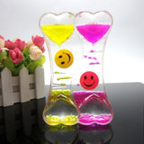 liquid Oil Hourglass Timer Clock Ornament Desk Home Supplies Liquid Floating Double Color Timer Motion Visual Slim