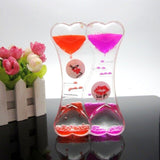 liquid Oil Hourglass Timer Clock Ornament Desk Home Supplies Liquid Floating Double Color Timer Motion Visual Slim