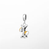 100% 925 Sterling Silver Hourglass Emanel Dangle Charm Beads Fits European DIY Jewelry Charms Bracelets & Necklaces  S205-30