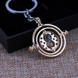 H P Movie Jewelry Keychains Ravenclaw time turner Hourglasses Pendant Key Chains Key Rings Men Women Car Key Holder