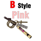 MNWT Mini Hourglass Cross Pendant Leather Necklace Bible Book/Whistle /Bullet/Aircraft/Love/Pistol Women Men Retro Jewelry