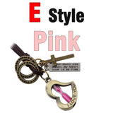 MNWT Mini Hourglass Cross Pendant Leather Necklace Bible Book/Whistle /Bullet/Aircraft/Love/Pistol Women Men Retro Jewelry