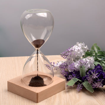 1Pcs Awaglass Hand-blown Timer clock Magnet Magnetic Hourglass ampulheta crafts sand clock hourglass timer Christmas