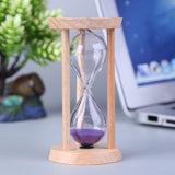 Wooden Sand Clock 3 Minutes Hourglass Sandglass Toothbrush Timer Kids Cooking Hourglasses Clock Gift