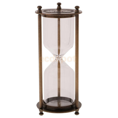 Home Kitchen Empty Sand Glass Case Hourglass 3/5/10/15/20 Minute Sand Traditional Hour Glass Kitchen Timer Portable
