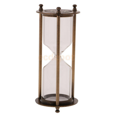 Home Kitchen Empty Sand Glass Case Hourglass 3/5/10/15/20 Minute Sand Traditional Hour Glass Kitchen Timer Portable