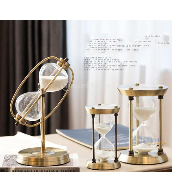 15/30/60 Minutes Hourglass Sand Timer For Kitchen School Iron Hour Glass Sandglass Sand Clock Tea Timers Home Decoration Gift