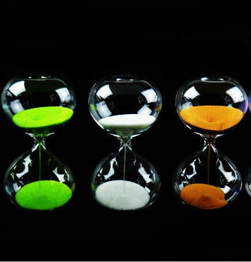 Glass Hourglass Sand Timer Clock Fashion Home Decor Birthday 5/15/30 Minute Love Valentine's Day Gift