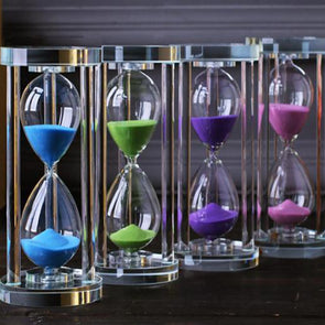 Home Decoration Ornament Crystal Hourglass With 15/30/60 Minutes Sand Clock Timer Xmas Gift Glass Sandglass Valentines Day Prese