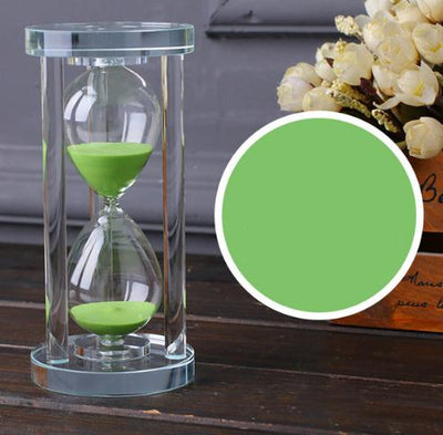 Home Decoration Ornament Crystal Hourglass With 15/30/60 Minutes Sand Clock Timer Xmas Gift Glass Sandglass Valentines Day Prese