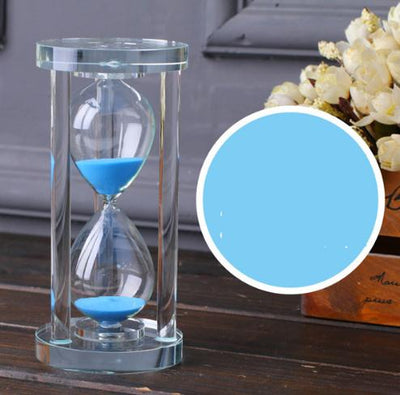 Home Decoration Ornament Crystal Hourglass With 15/30/60 Minutes Sand Clock Timer Xmas Gift Glass Sandglass Valentines Day Prese
