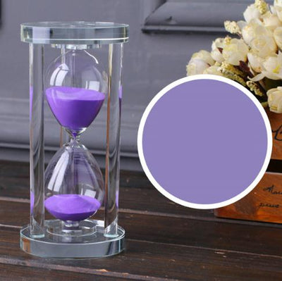 Home Decoration Ornament Crystal Hourglass With 15/30/60 Minutes Sand Clock Timer Xmas Gift Glass Sandglass Valentines Day Prese