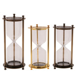 Home Kitchen Empty Sand Glass Case Hourglass 3/5/10/15/20 Minute Sand Traditional Hour Glass Kitchen Timer Portable